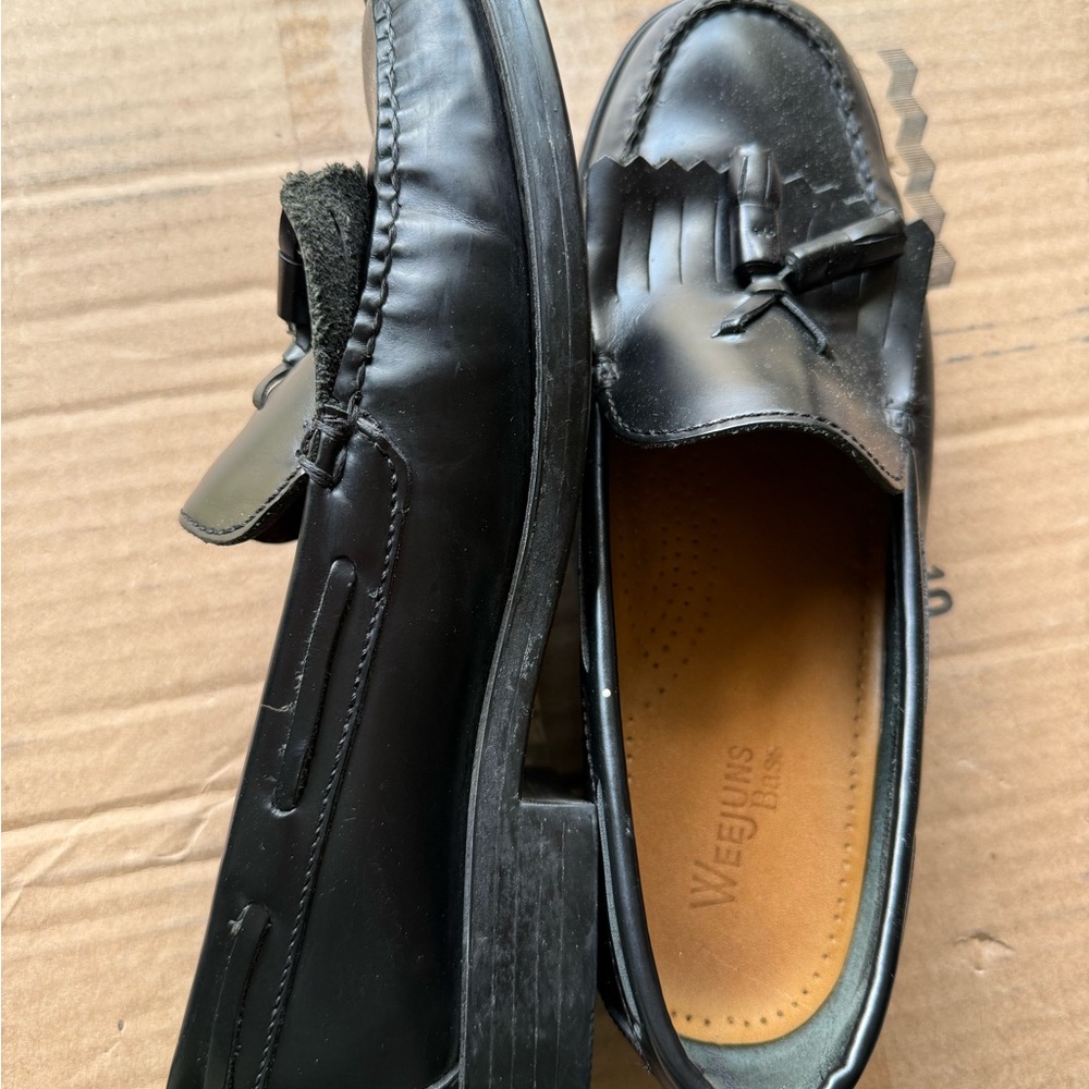 Black Leather Women’s Loafers
